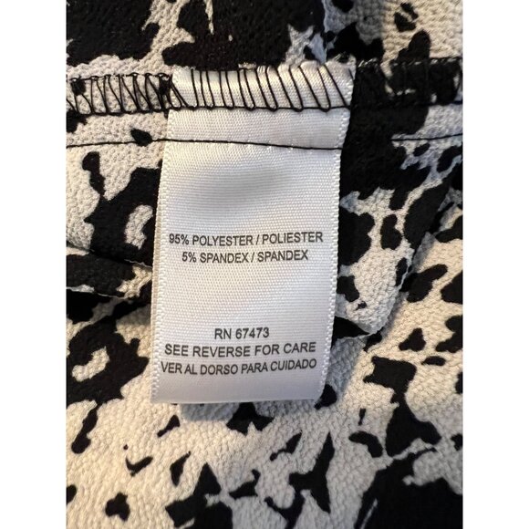 ✅3/$20 Sale-JULIAN TAYLOR NY-NEW  Stunning Black&Ivory Crepe Flared Dress-Sz 10 - Picture 8 of 13